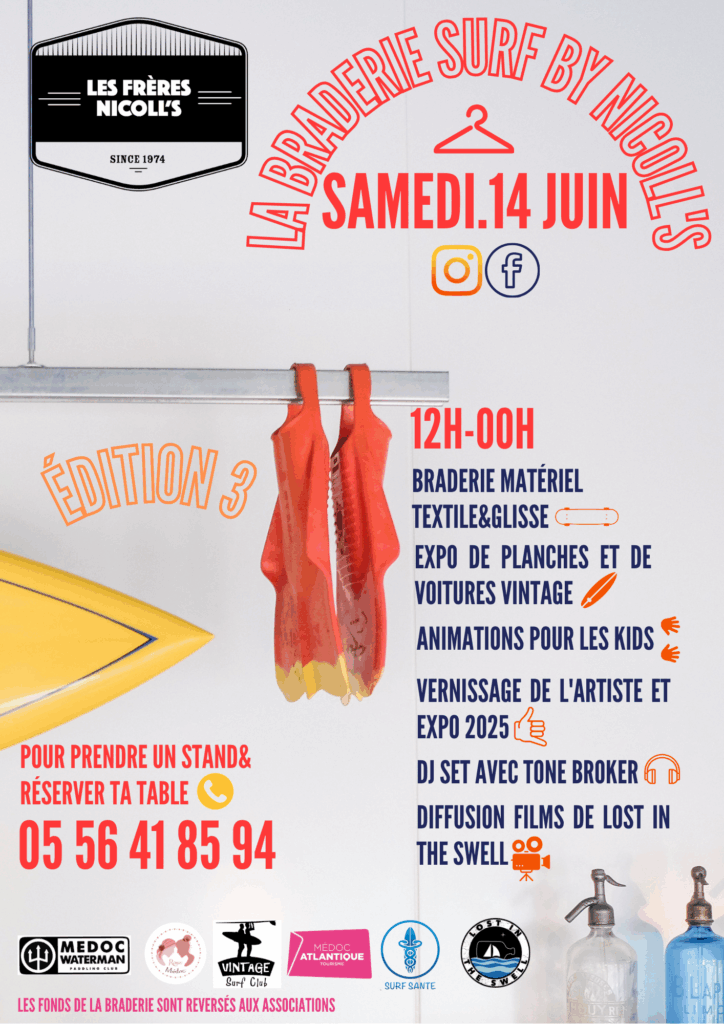 Braderie Surf des Frères Nicoll's à Soulac-sur-Mer